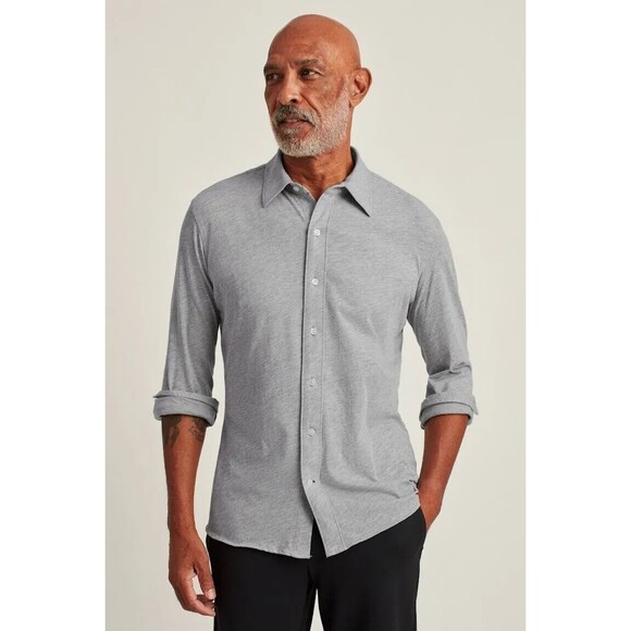 Bonobos Jersey Everyday Men's Shirt Buttondown Collared Solid Slim Fit XL 275279 - Picture 2 of 6